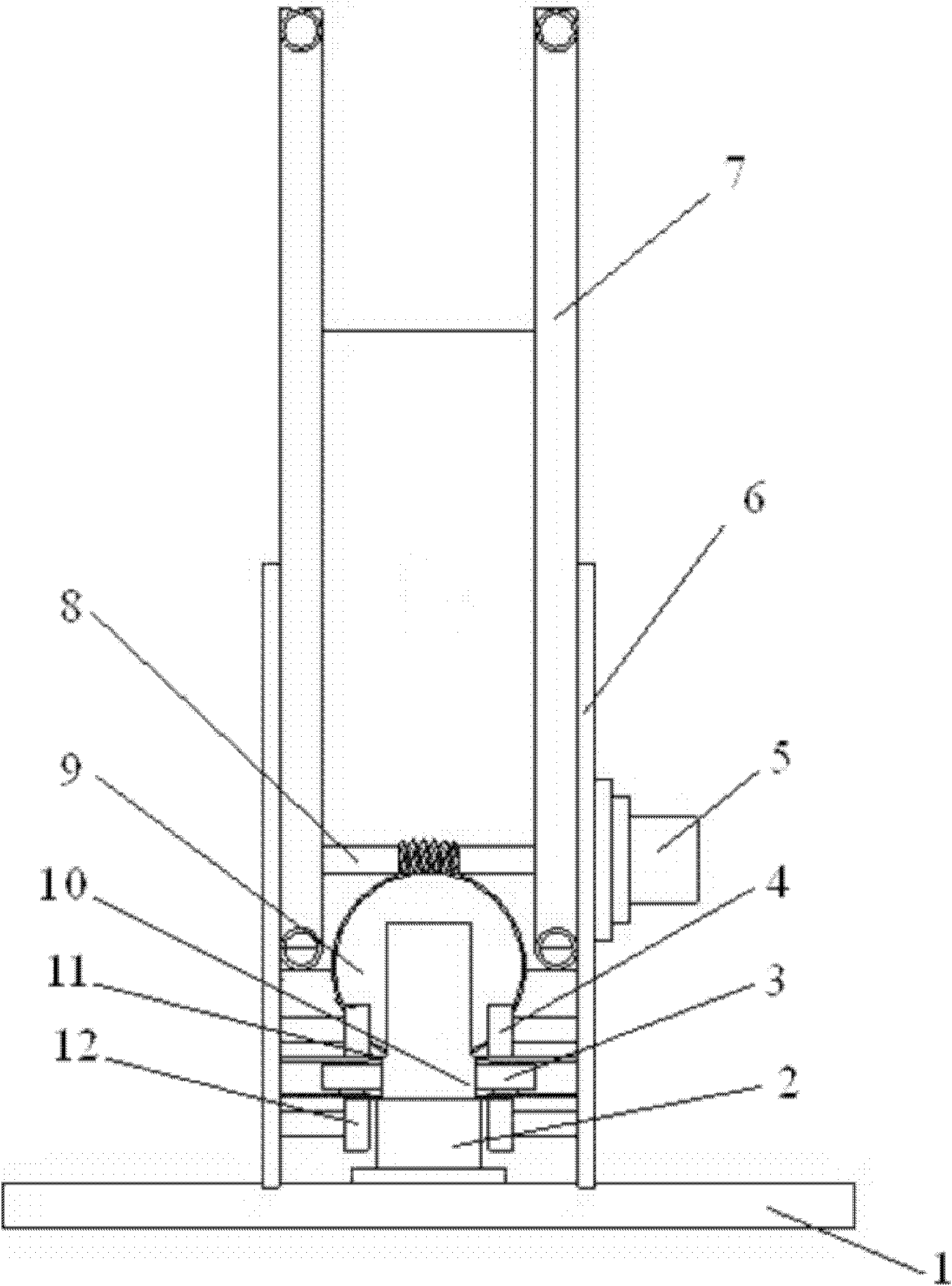 Attached scaffold mechanism for high-rise building