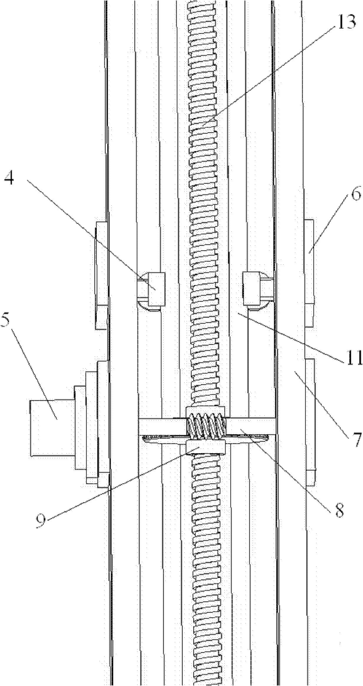 Attached scaffold mechanism for high-rise building