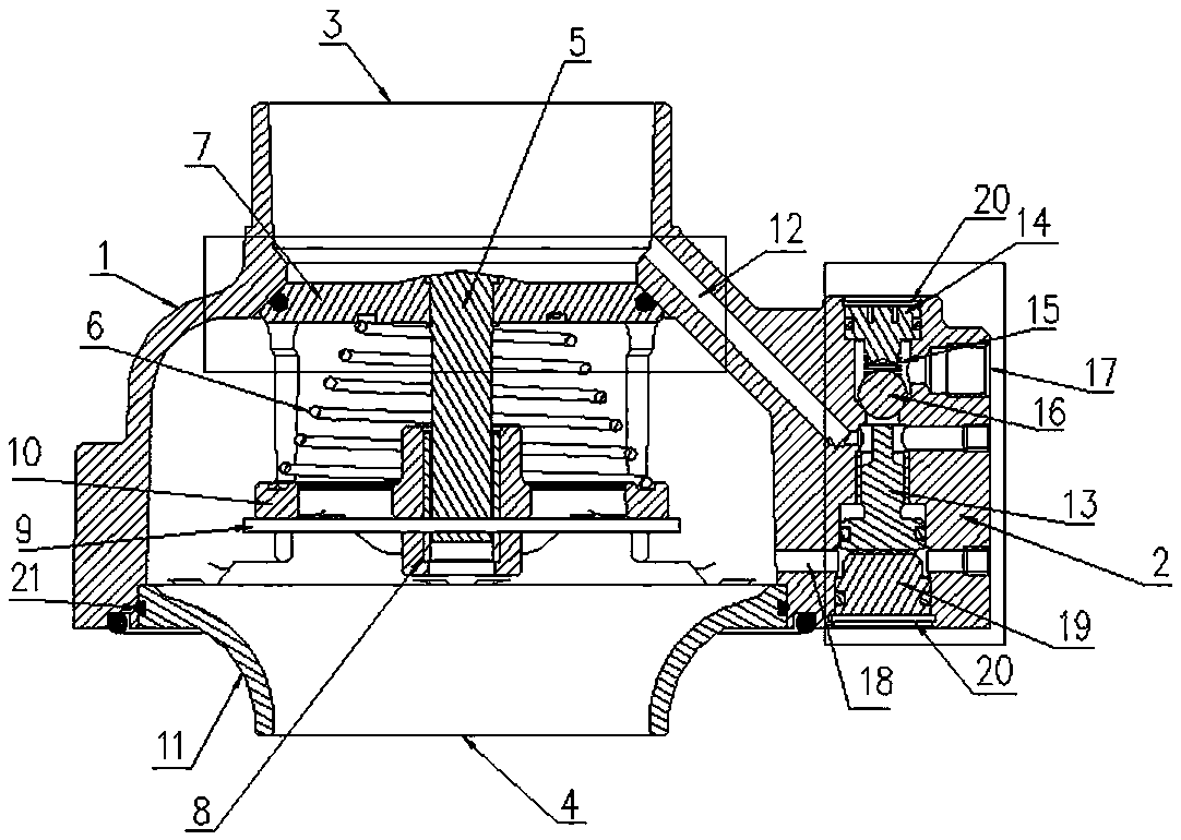 Air inlet valve for variable frequency screw air compressor