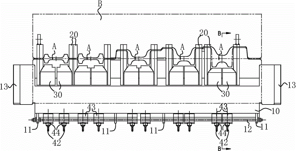 Section steel rolling mill guide