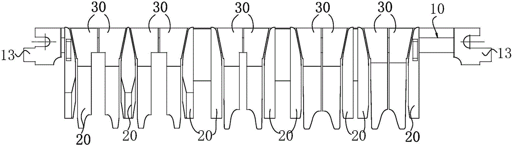 Section steel rolling mill guide