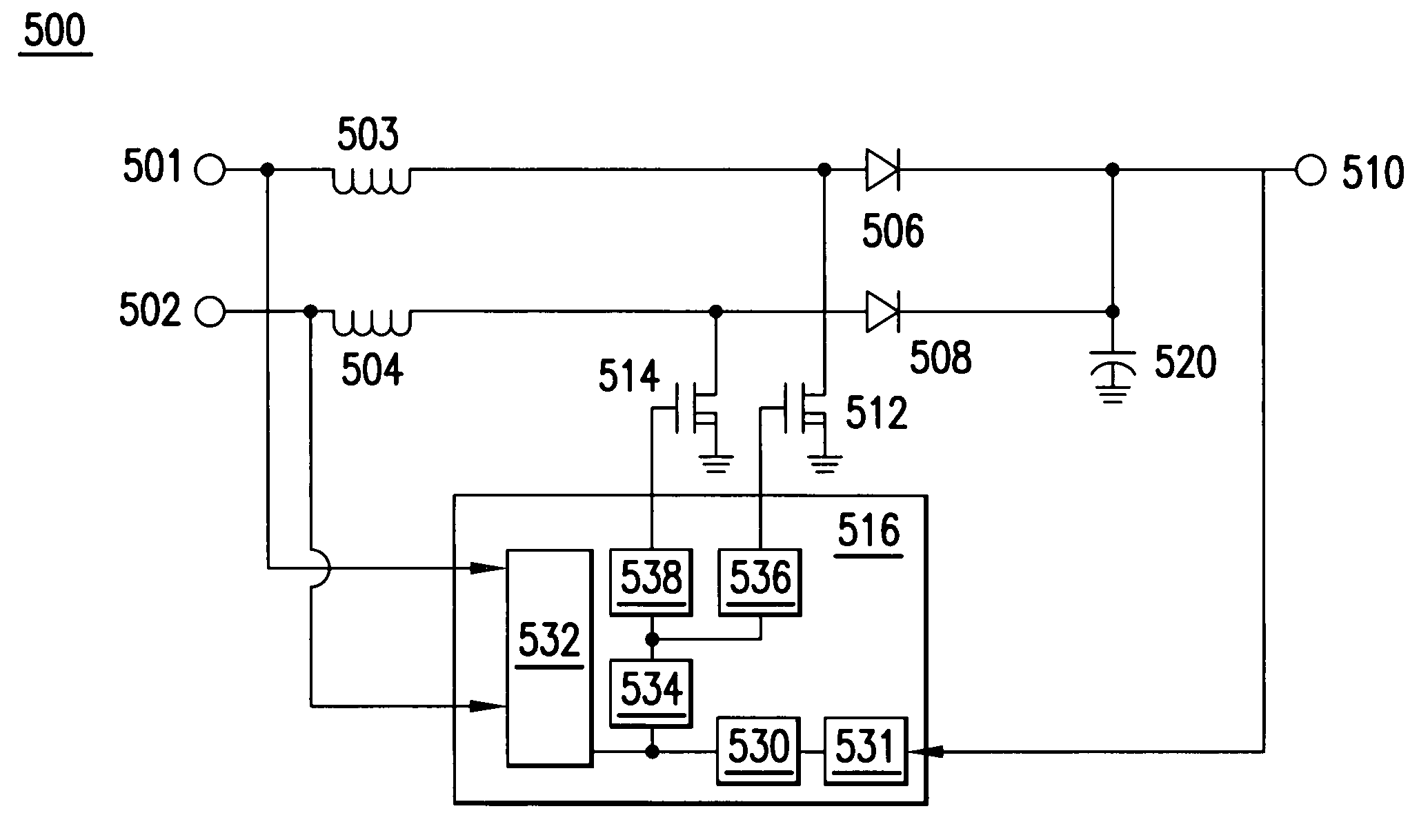 Power factor correction circuits