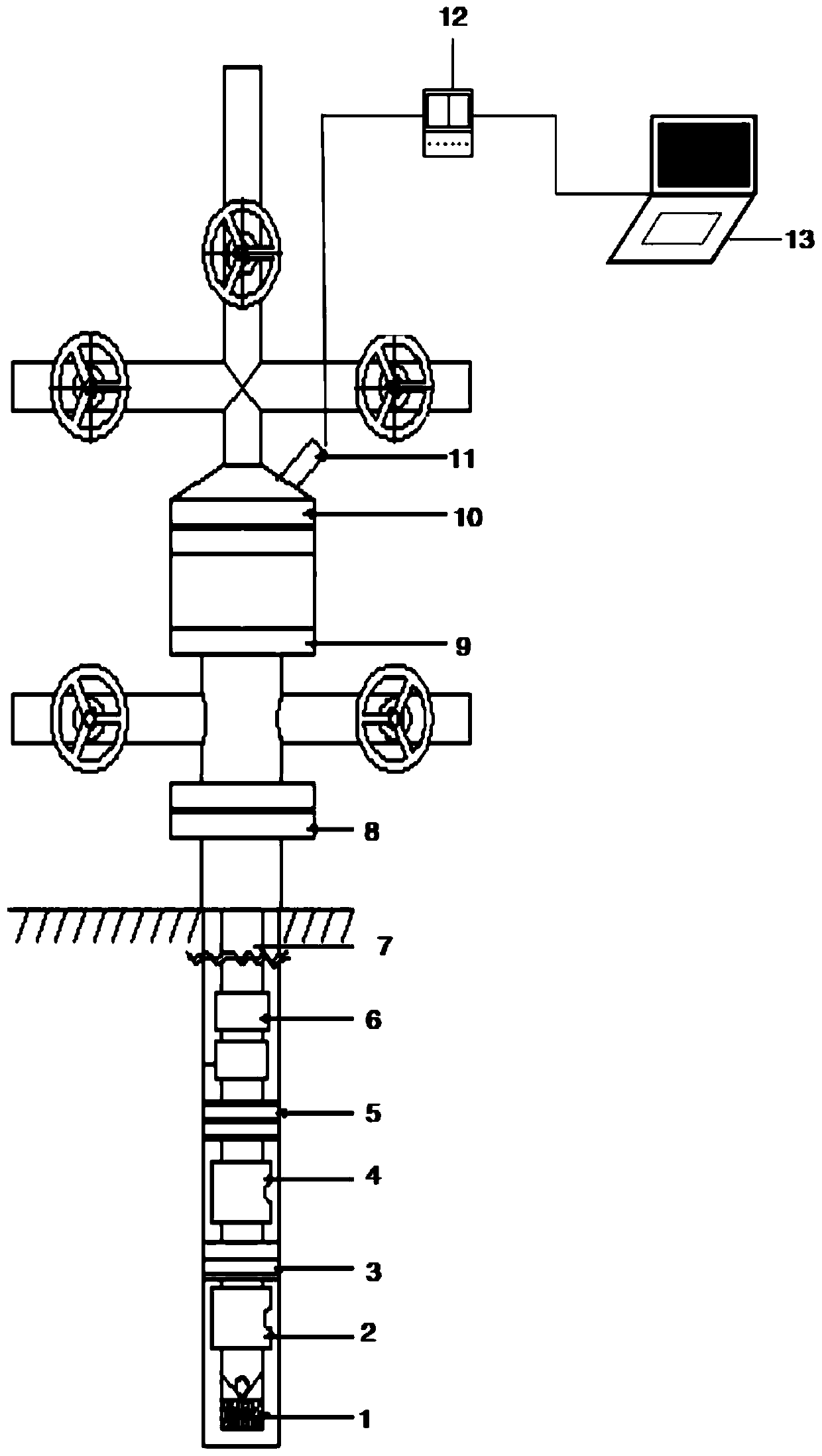 Separate layer water injection process pipe column device for oil field