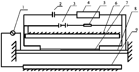 Resonator nano-beam parallel plate electrostatic control device and control method thereof