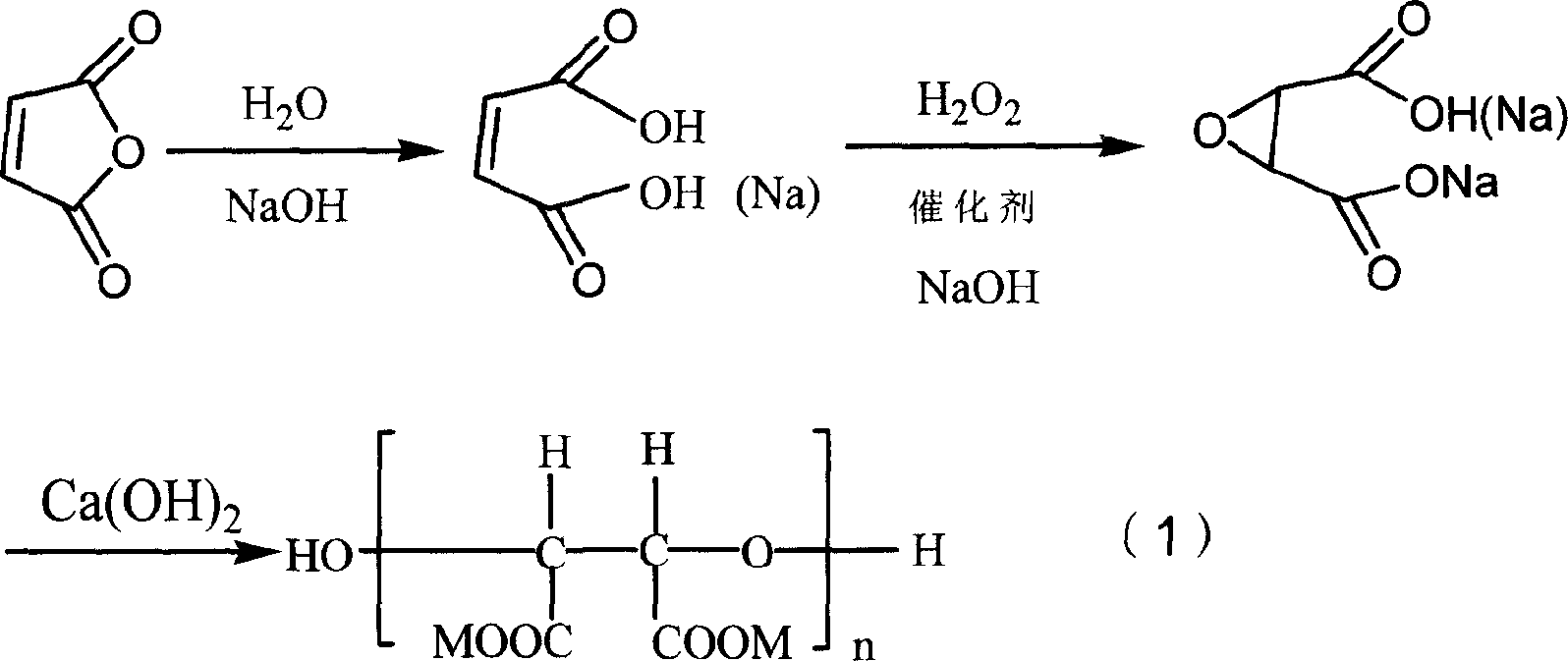 Epoxy sodium succinate and its process for preparing polymer