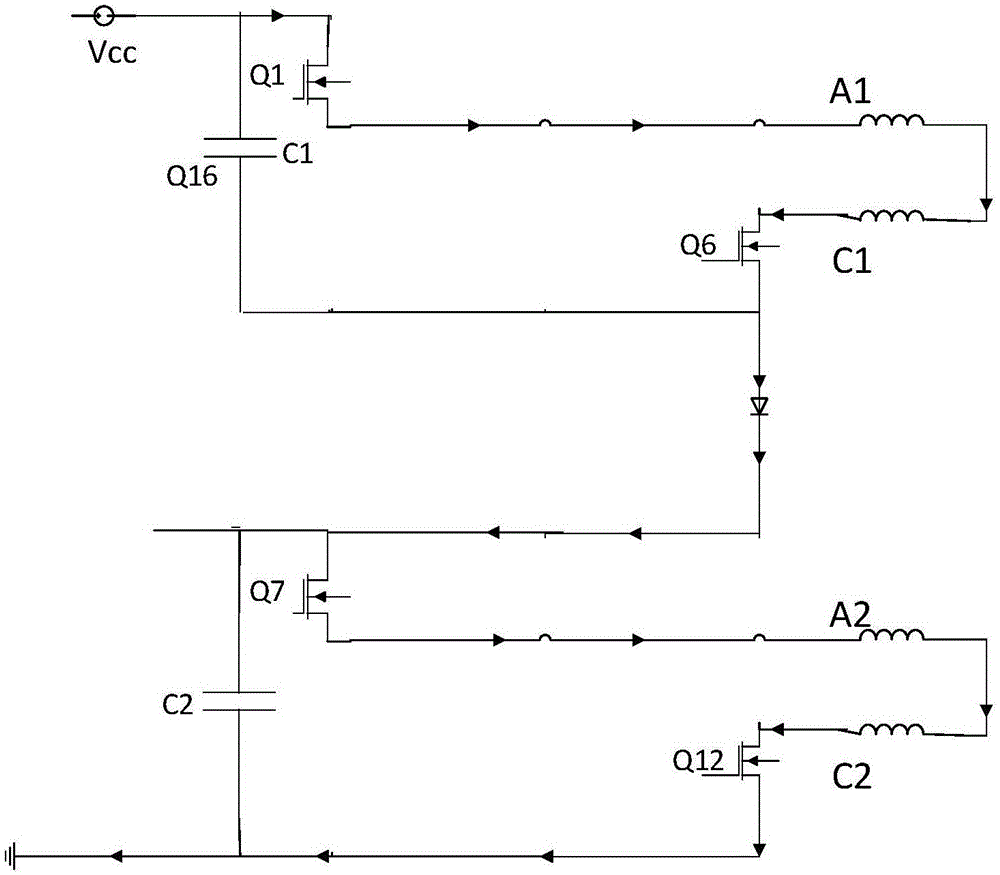 Frequency multiplication chopping control circuit for double-winding high-speed brushless DC motor and winding switching control method