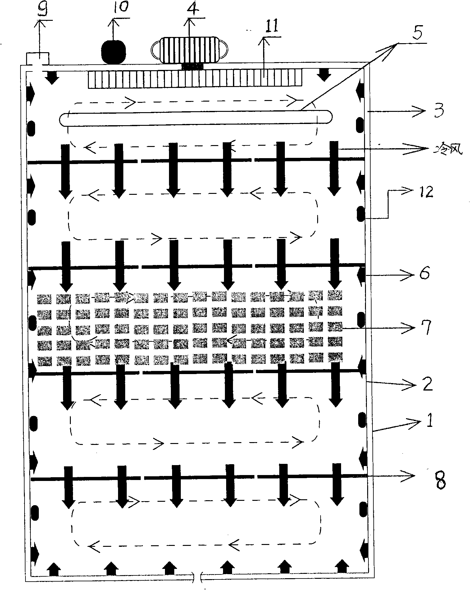 Yoghourt fermentation cabinet and method for producing fermented yoghourt