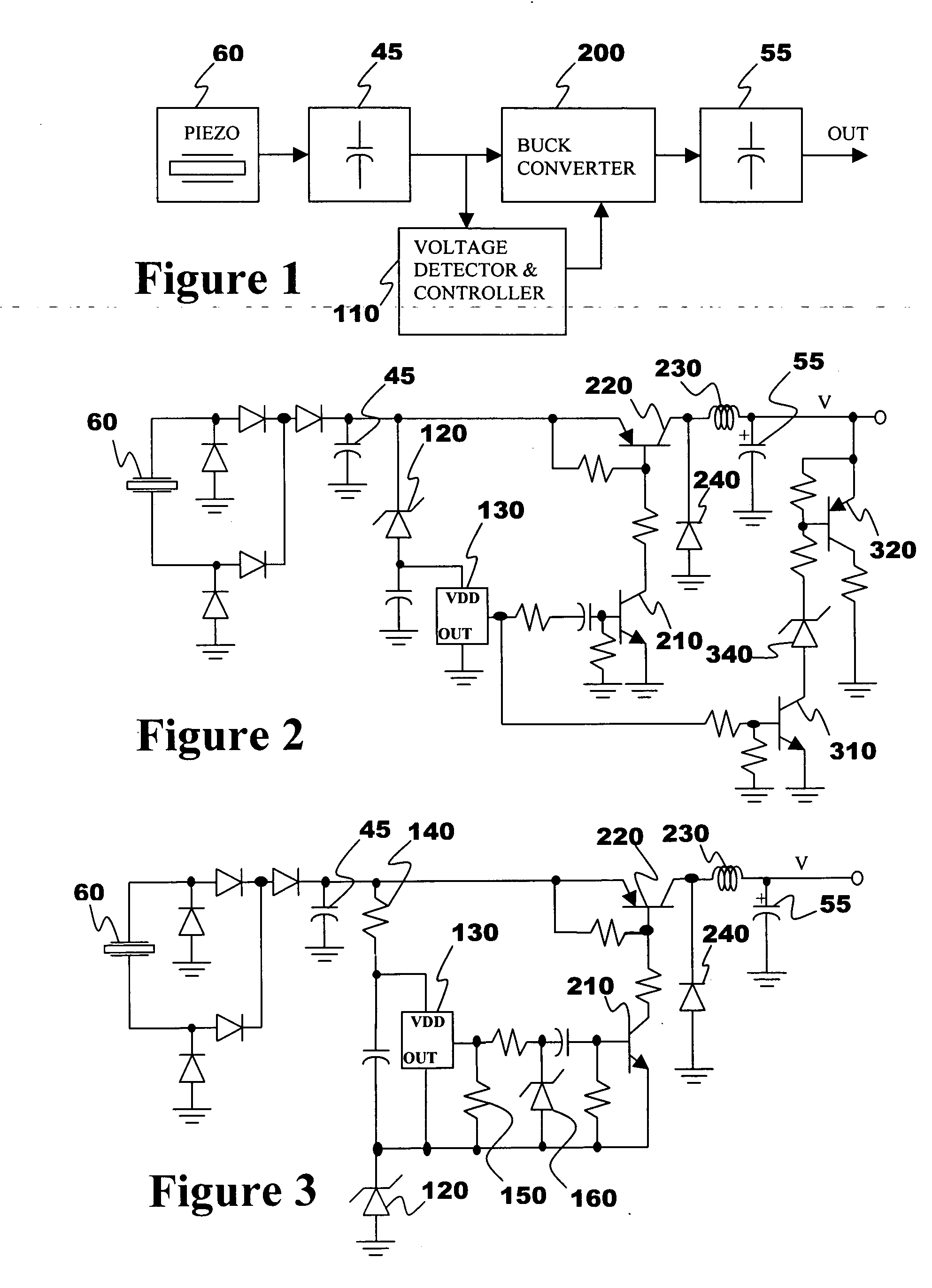 Power conversion from piezoelectric source
