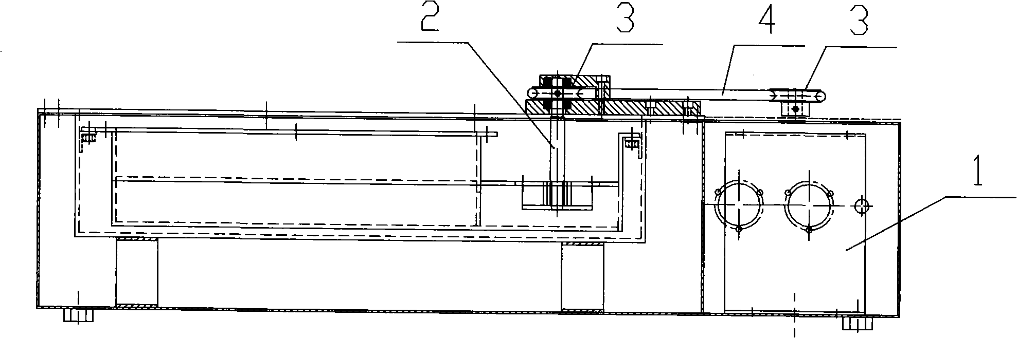Impeller transmission structure of soldering tin stove