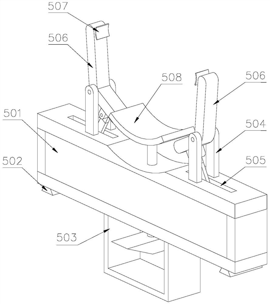 Converter transformer valve side sleeve auxiliary installation device