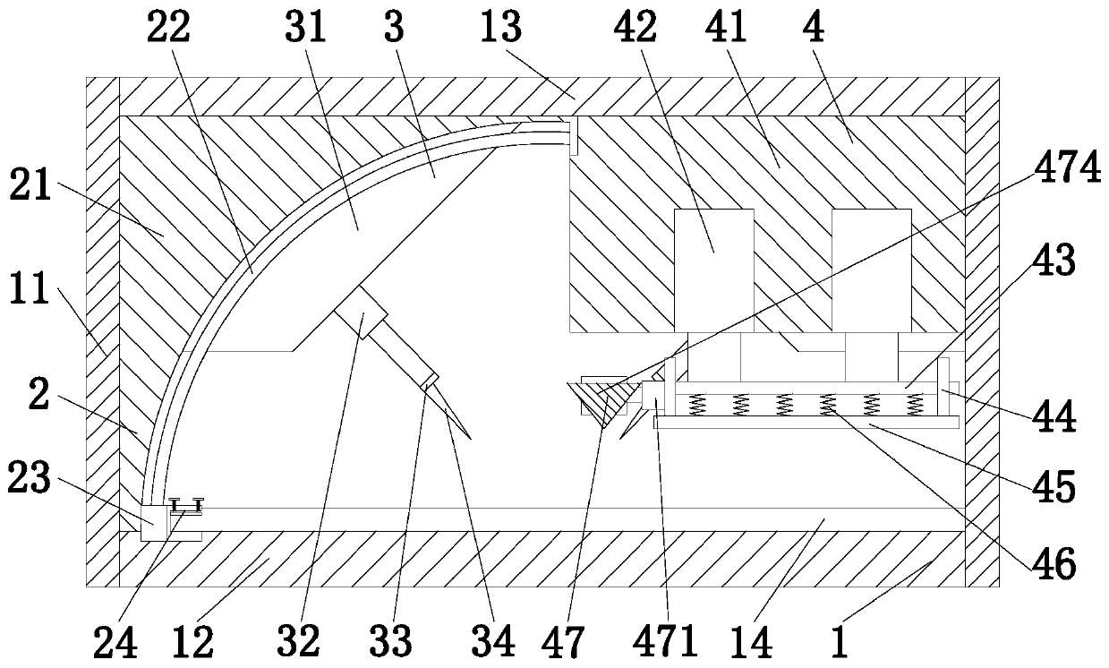 Channel steel machining, corner shearing and bending machine and machining method