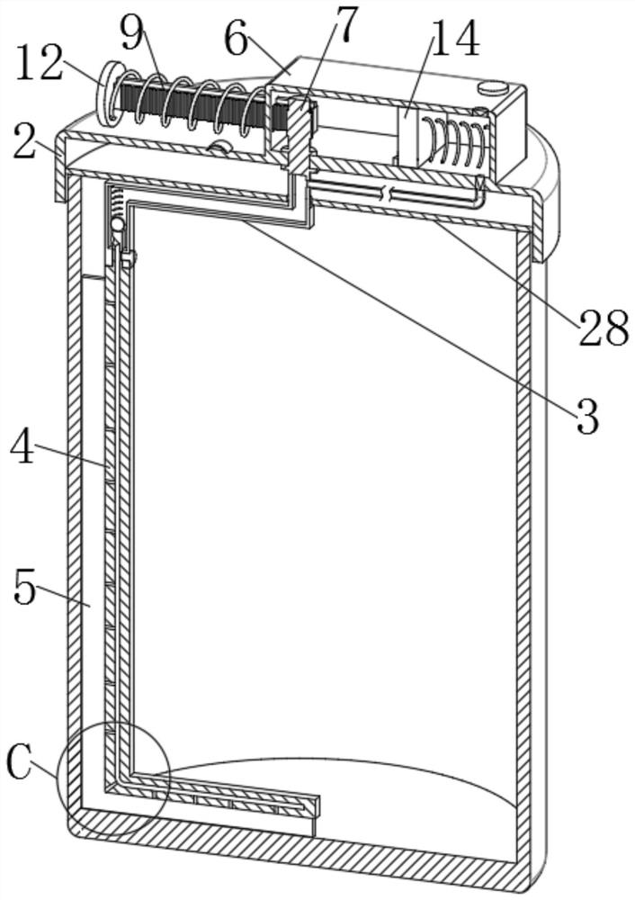 Storable water cup convenient to clean