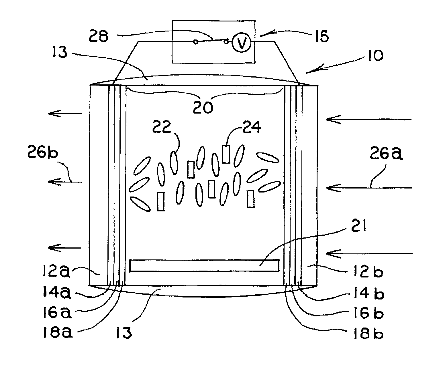 Wide band variable transmittance optical device