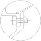 Engine stator stable connection structure and method