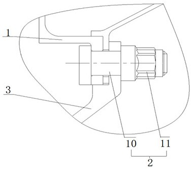 Engine stator stable connection structure and method