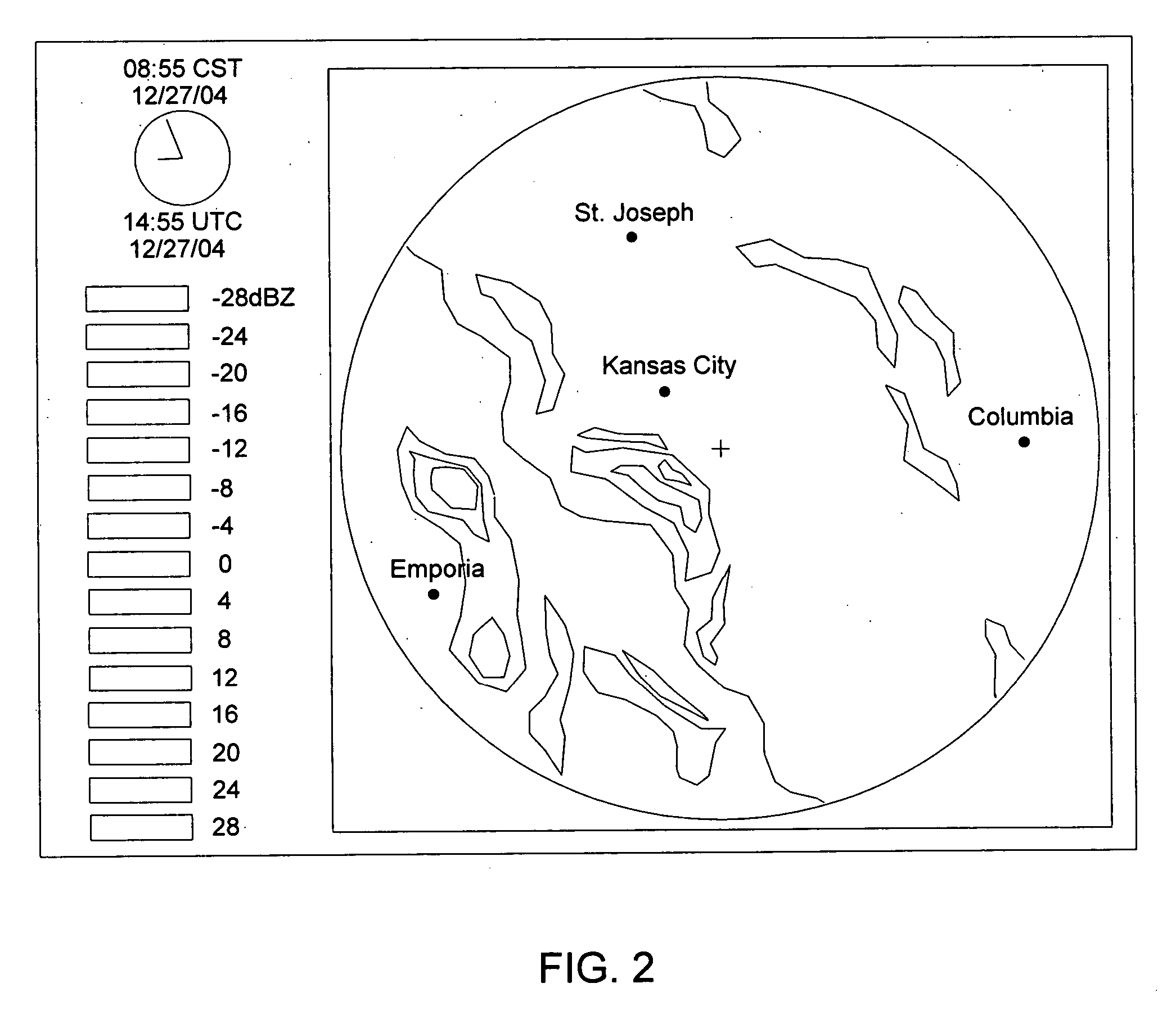 GPS device and method for displaying weather data