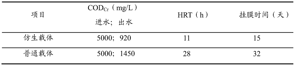 A bionic fluidized carrier for wastewater treatment biological fluidized bed and its preparation method and application