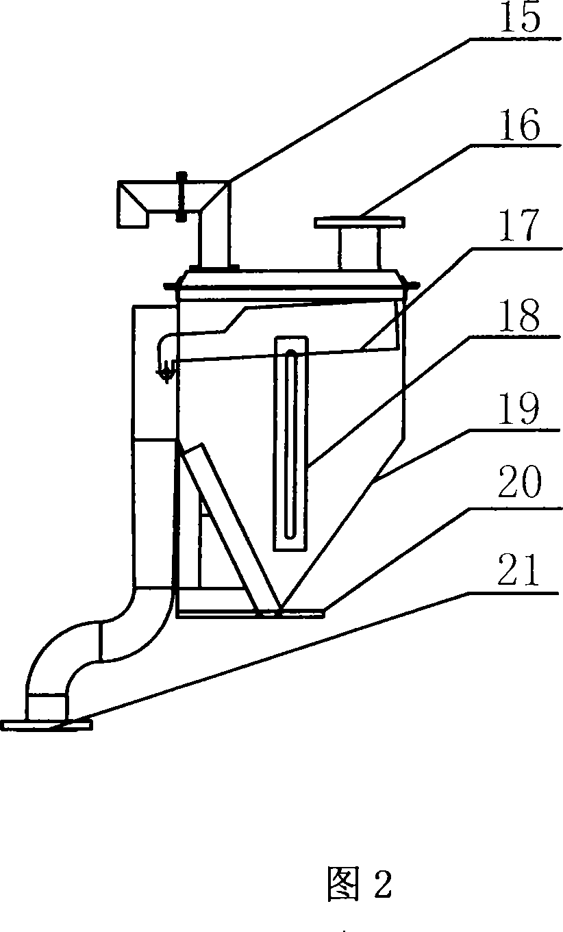 Magnetic separation device and method for ash agglomerating cinder during coal gasification course