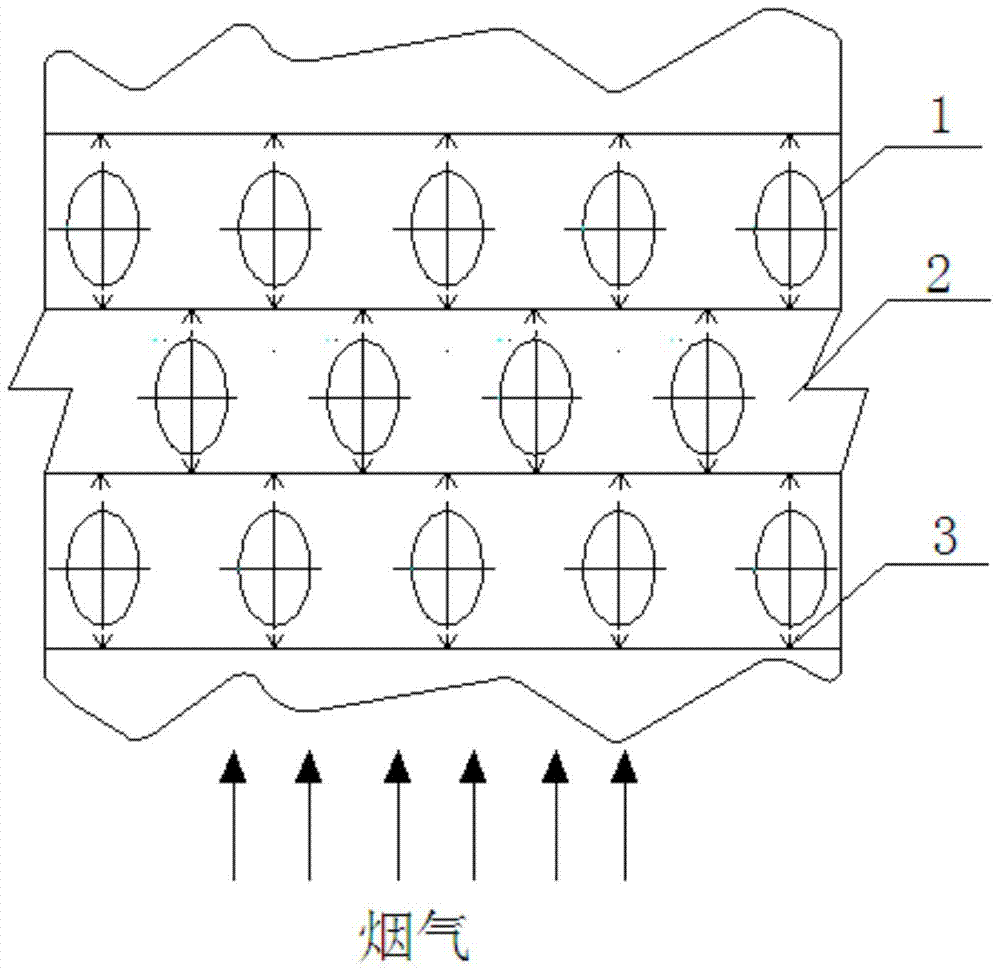 A low-resistance air-cooled elliptical tube demister and its demister method