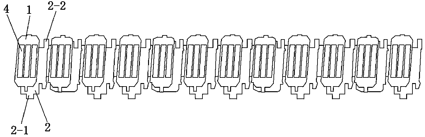 Stator coil support of winding machine