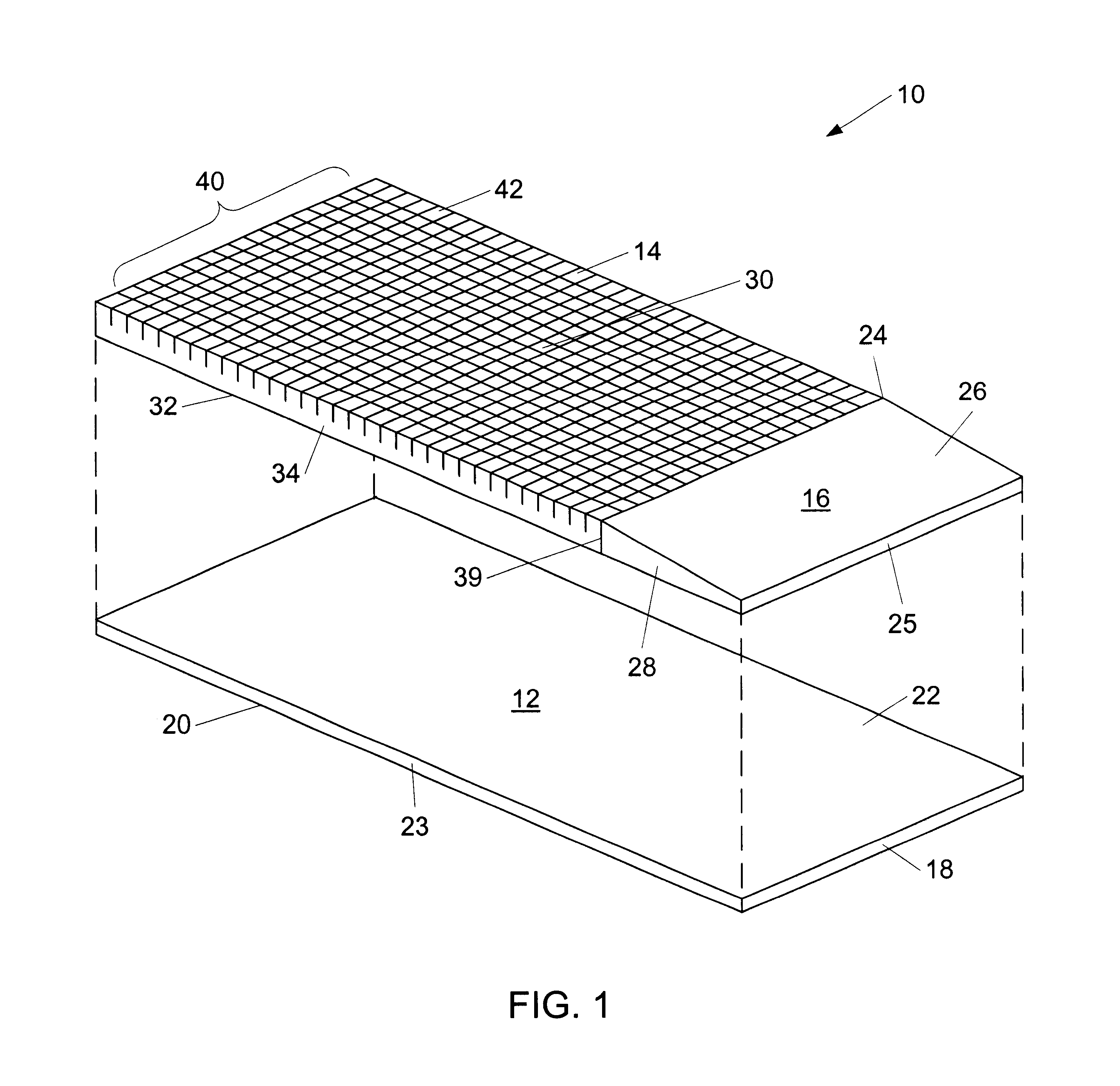 Mattress with semi-independent pressure relieving pillars