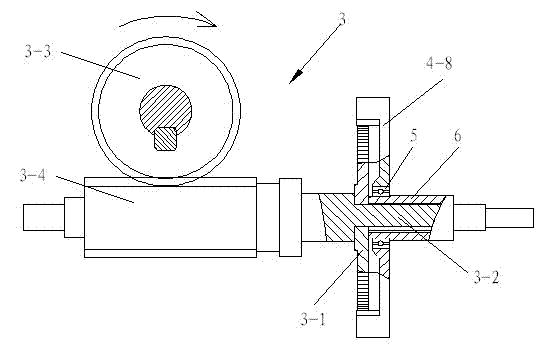 Weft-density-variable weaving and take-up mechanism