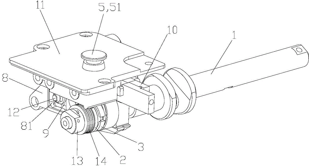 Needle pitch adjusting mechanism of platform type flat seaming machine