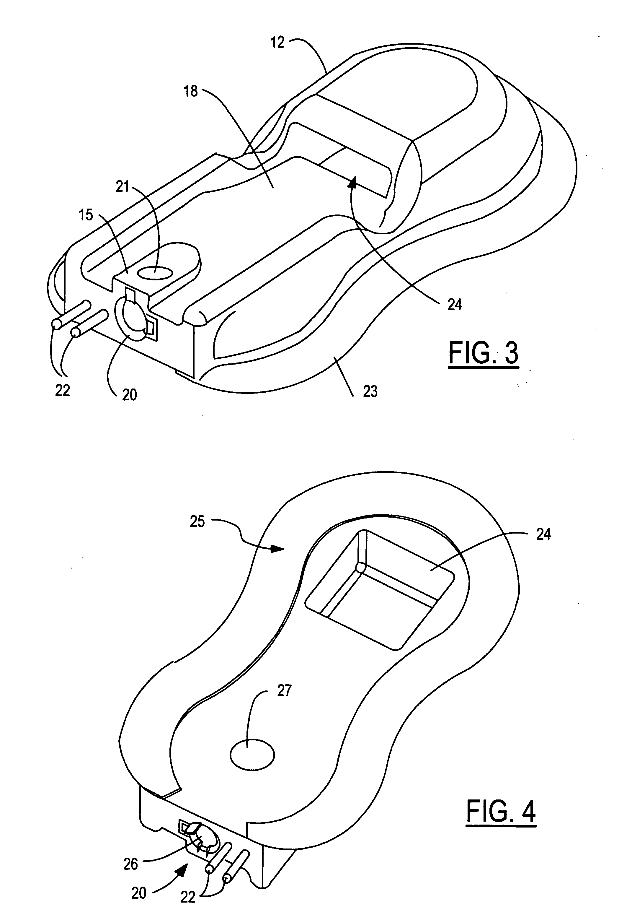Near infrared spectroscopy device with reusable portion