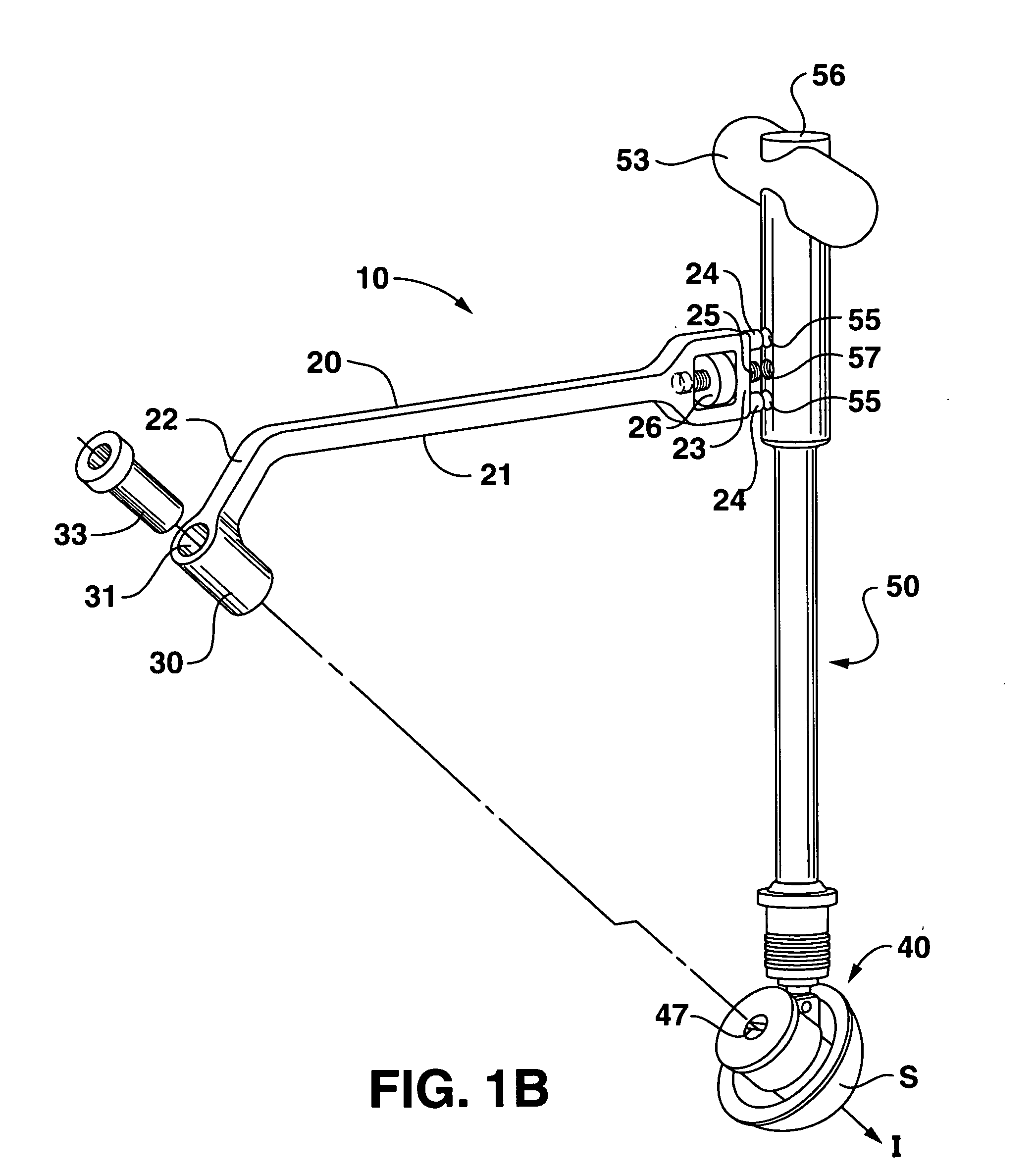 Instrument for use in minimally invasive hip surgery