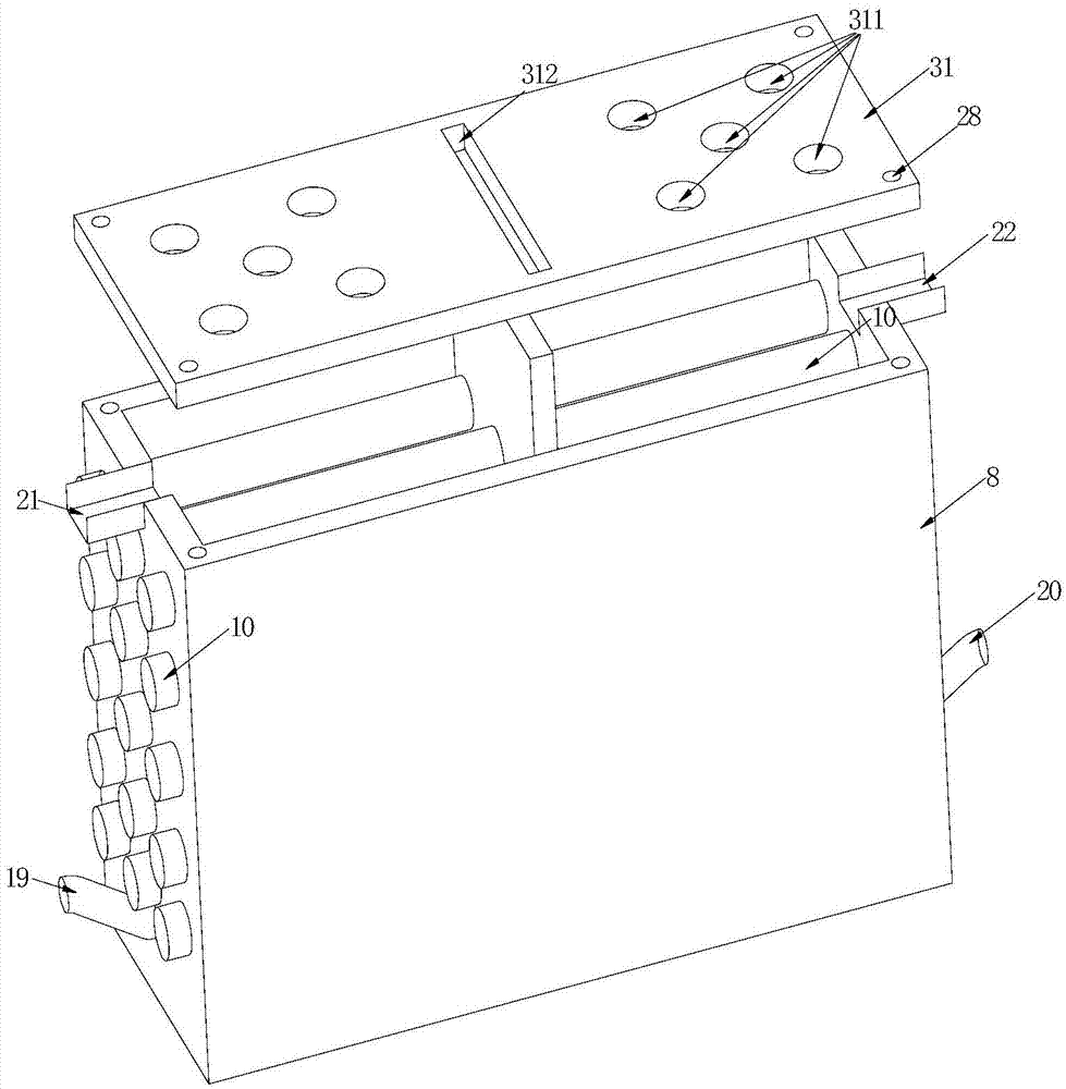 Magnetic rod with movable magnets and iron removal device applying magnetic rod
