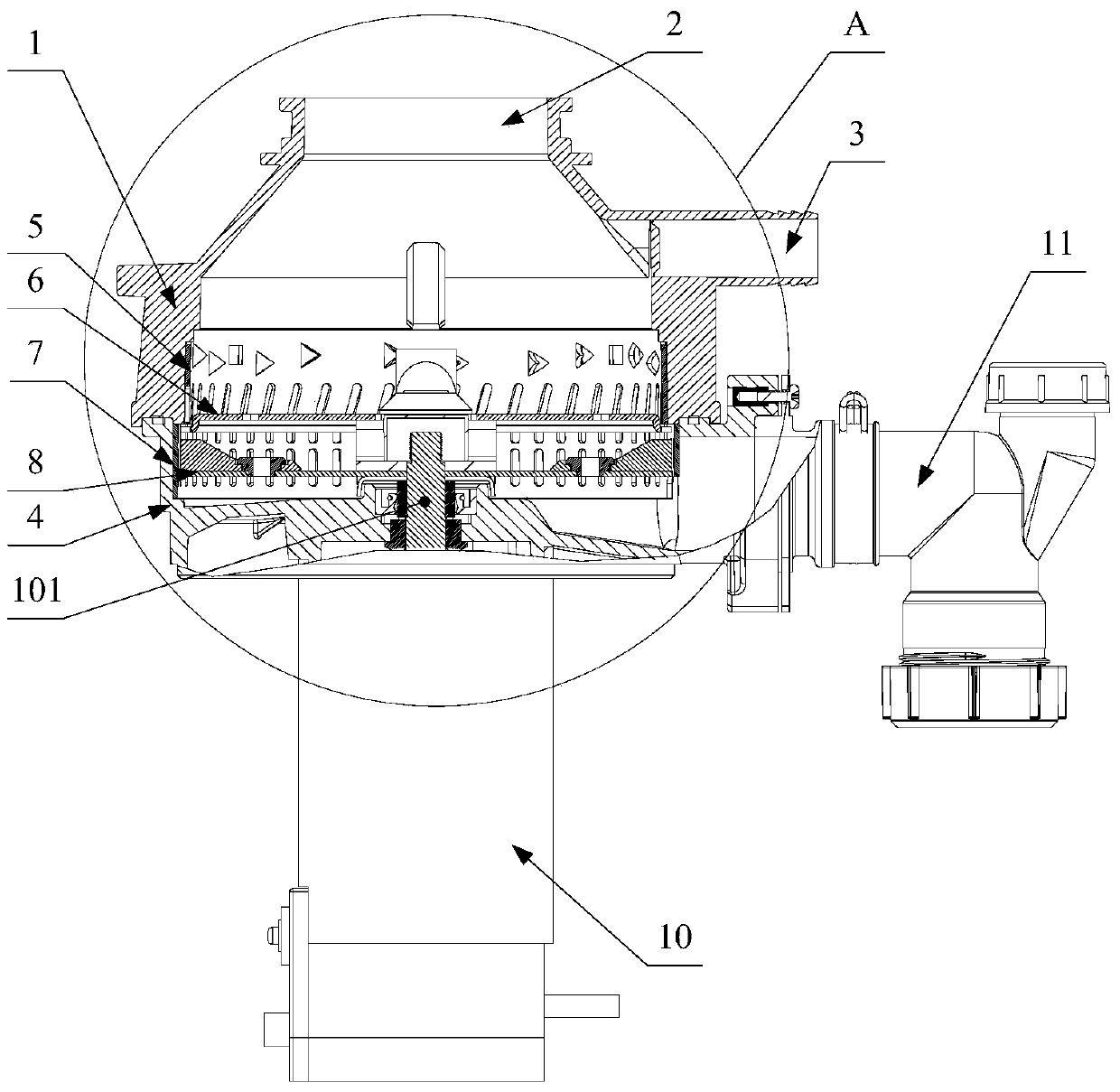 Food waste disposer and its grinding mechanism