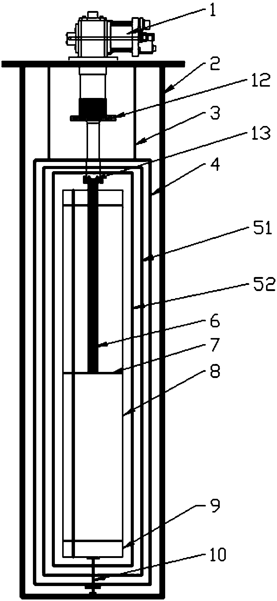 Performance testing device for MLI (multilayer insulation) material and composite insulation material