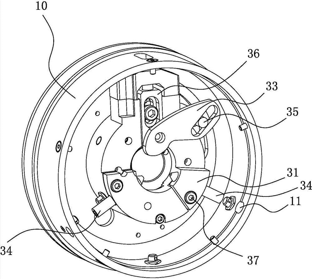 Clamping mechanism of floating clamping head