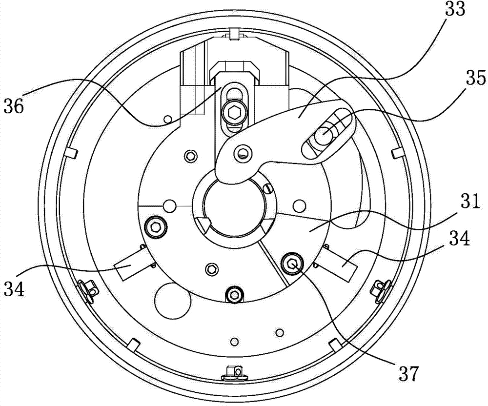 Clamping mechanism of floating clamping head