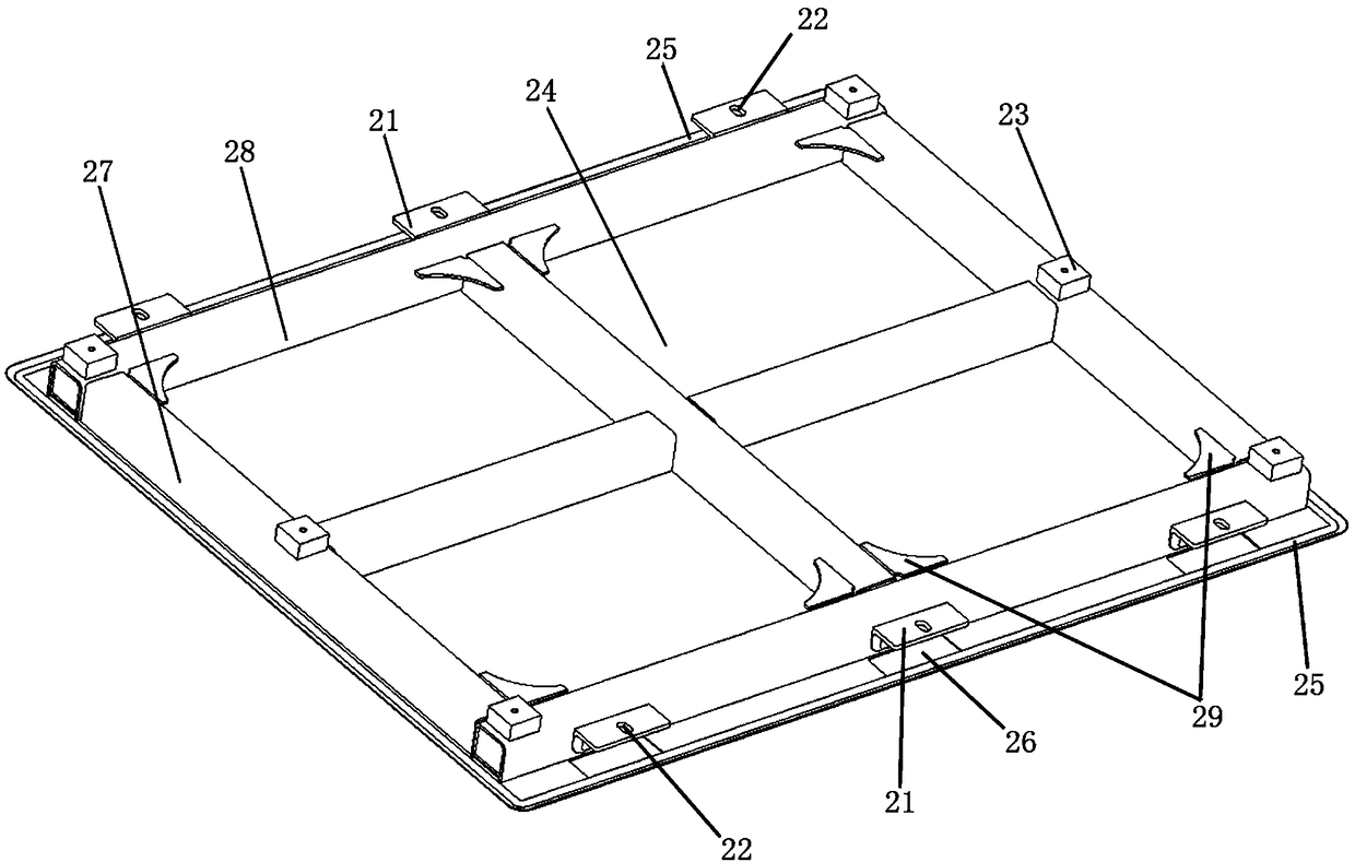 Mounting structure of suspended monorail freight train equipment