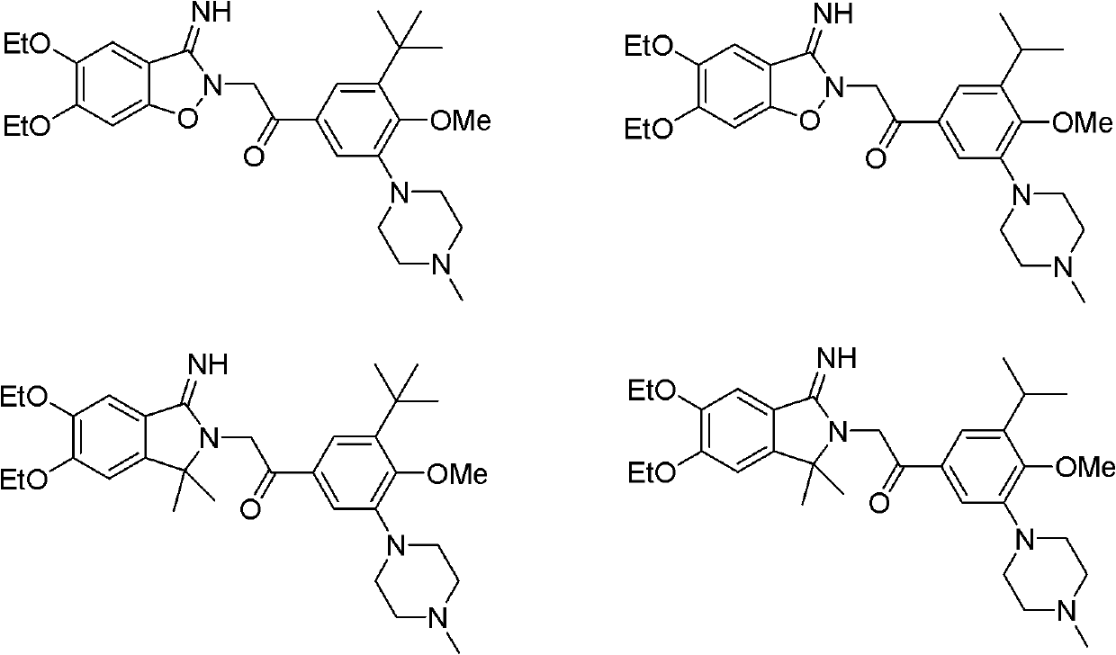 Exocyclic imine compound containing benzo five-membered heterocycle, preparation method and application of exocyclic imine compound