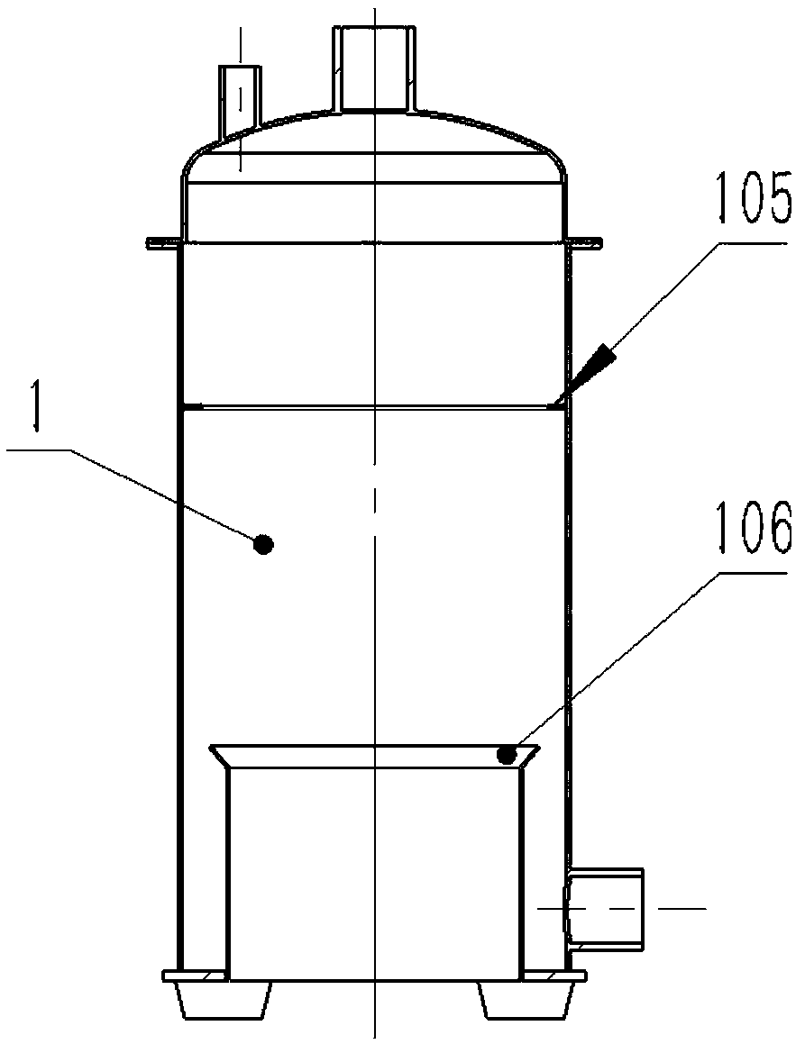 Treatment device for kitchen waste water and discharged waste