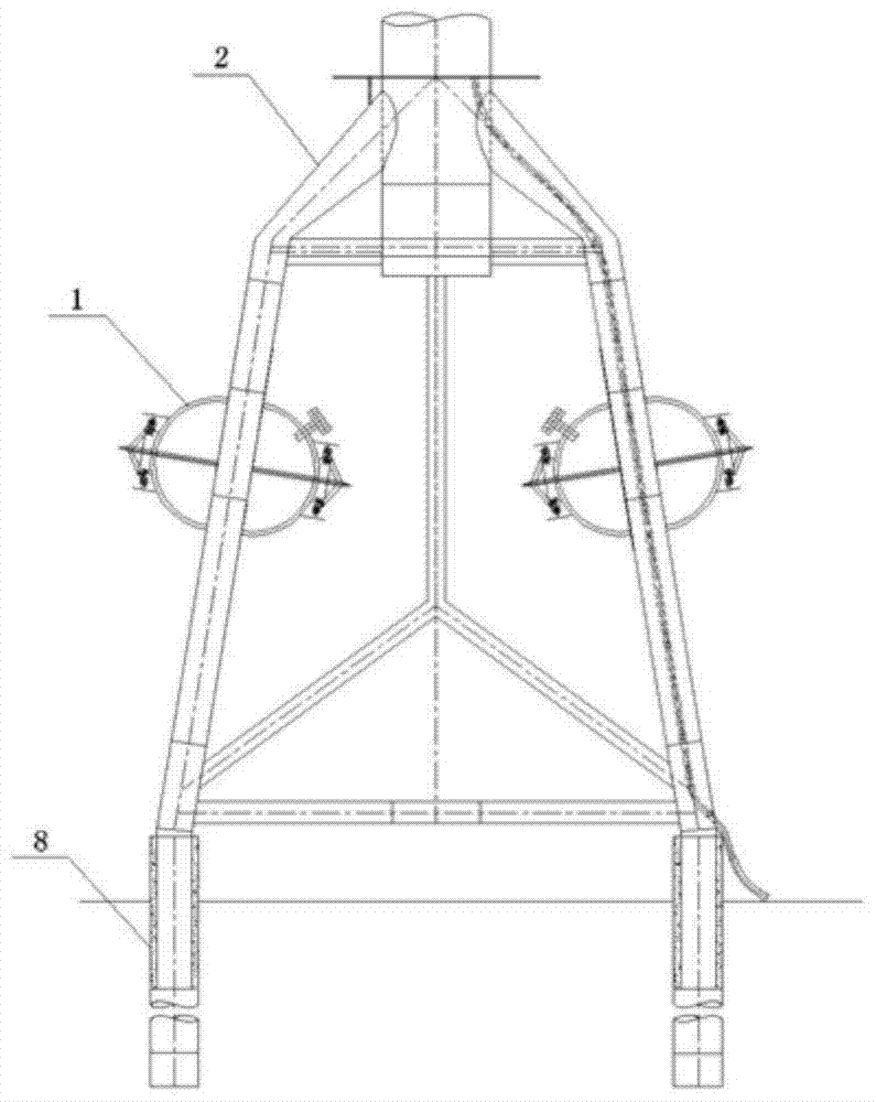 Jacket Icebreaking Structure with Vacuum Chamber