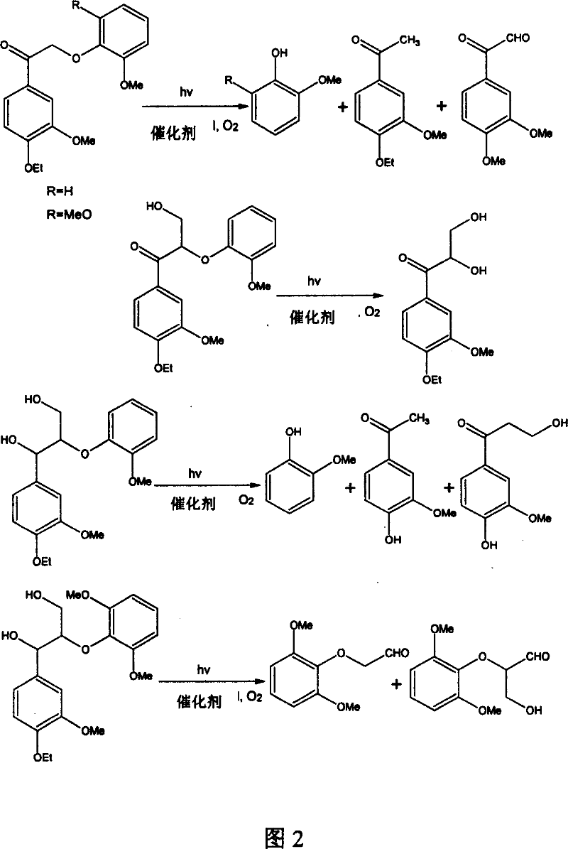 Photochemical paper pulp bleaching method and device