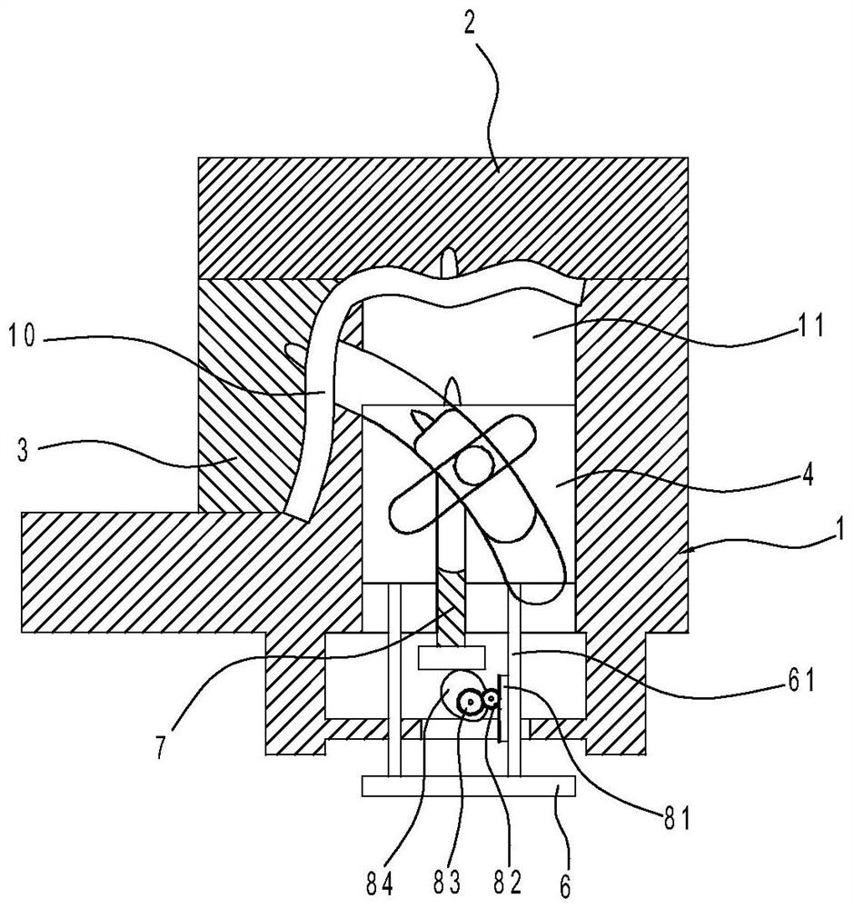 Bending part dual-face punching mold