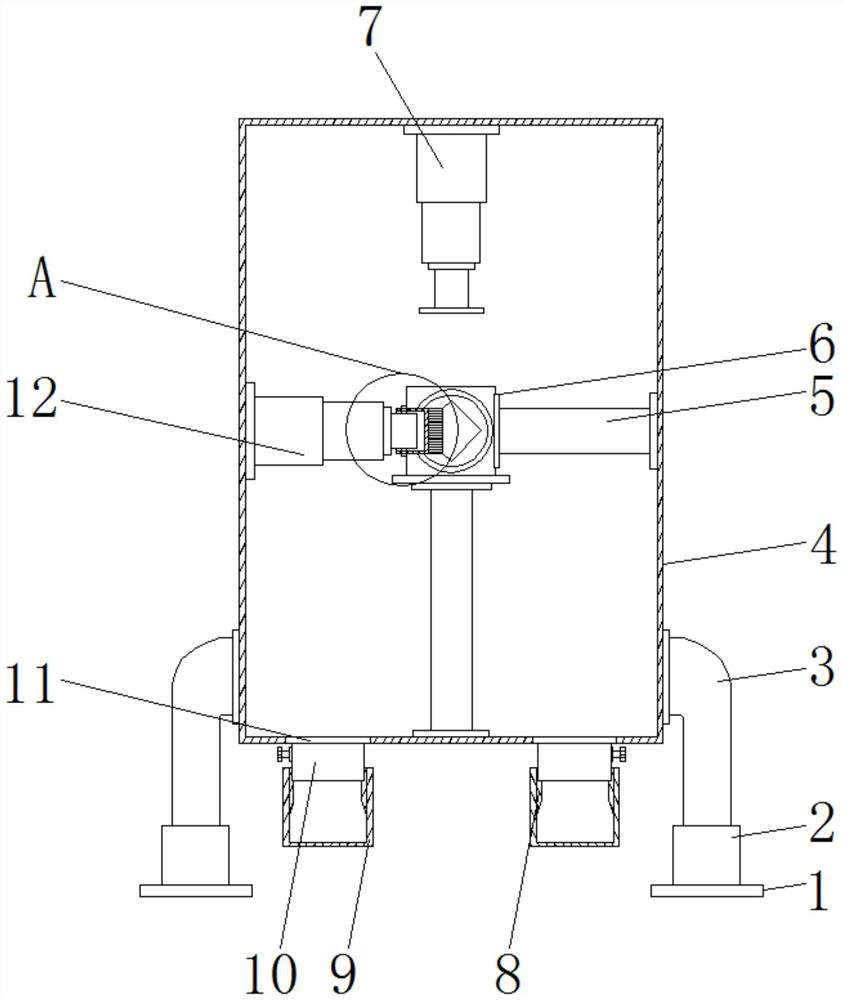 A high-efficiency sponge chopping device