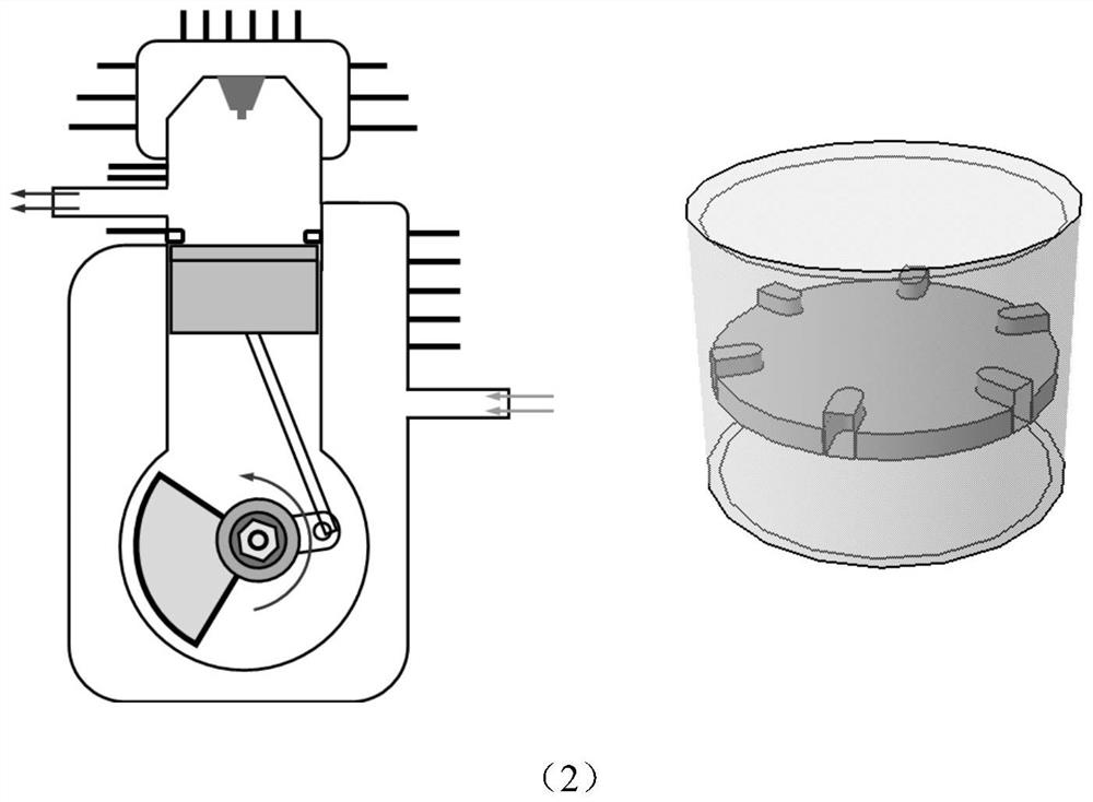 Piston air inlet type two-stroke engine