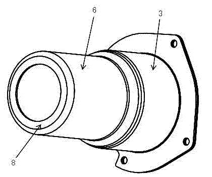 Burner for external spiral intake volatization and atomization type parking heater with flat cap and necking