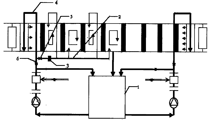 Device and method for controlling cold-rolling steel strip pickling turbulence