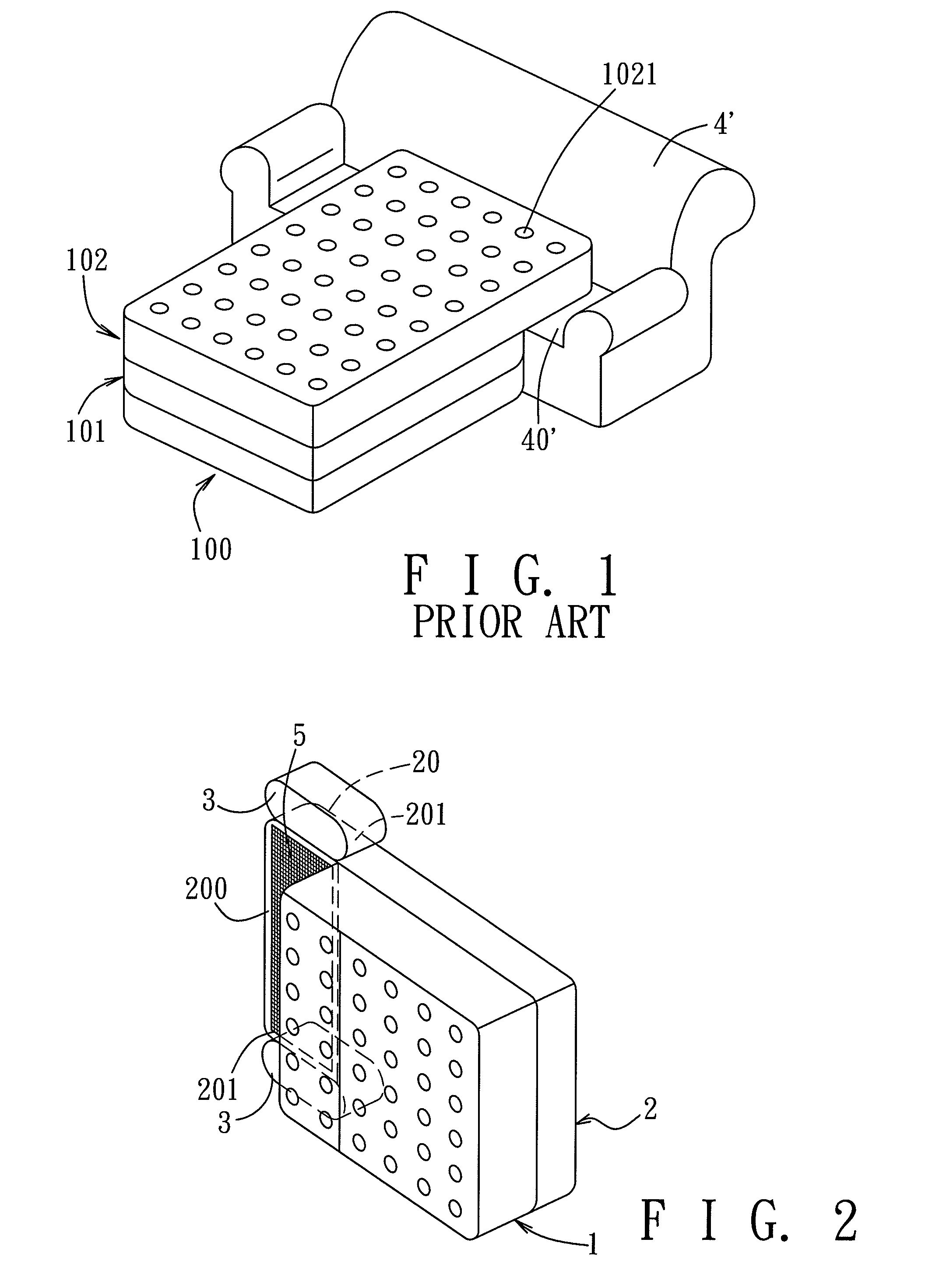 Inflatable bed adapted for use with a sofa