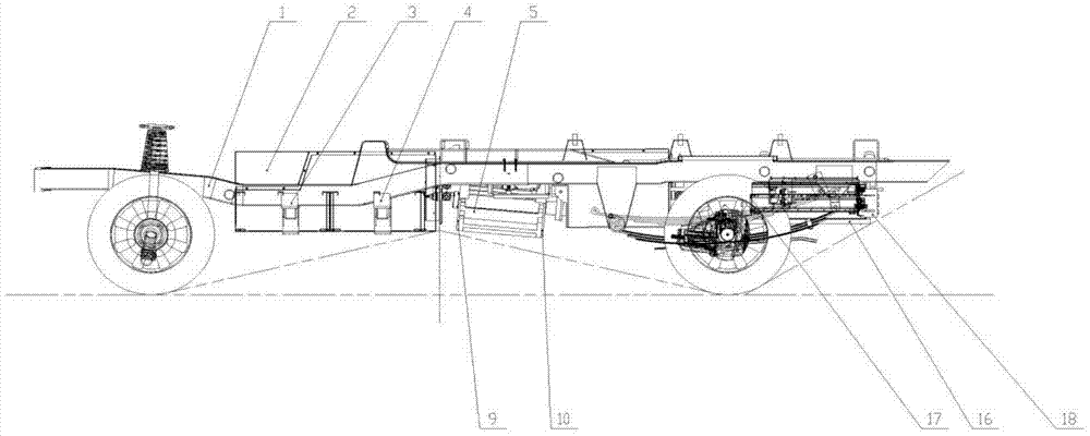 Structural layout of pure electric logistics vehicle with high driving range