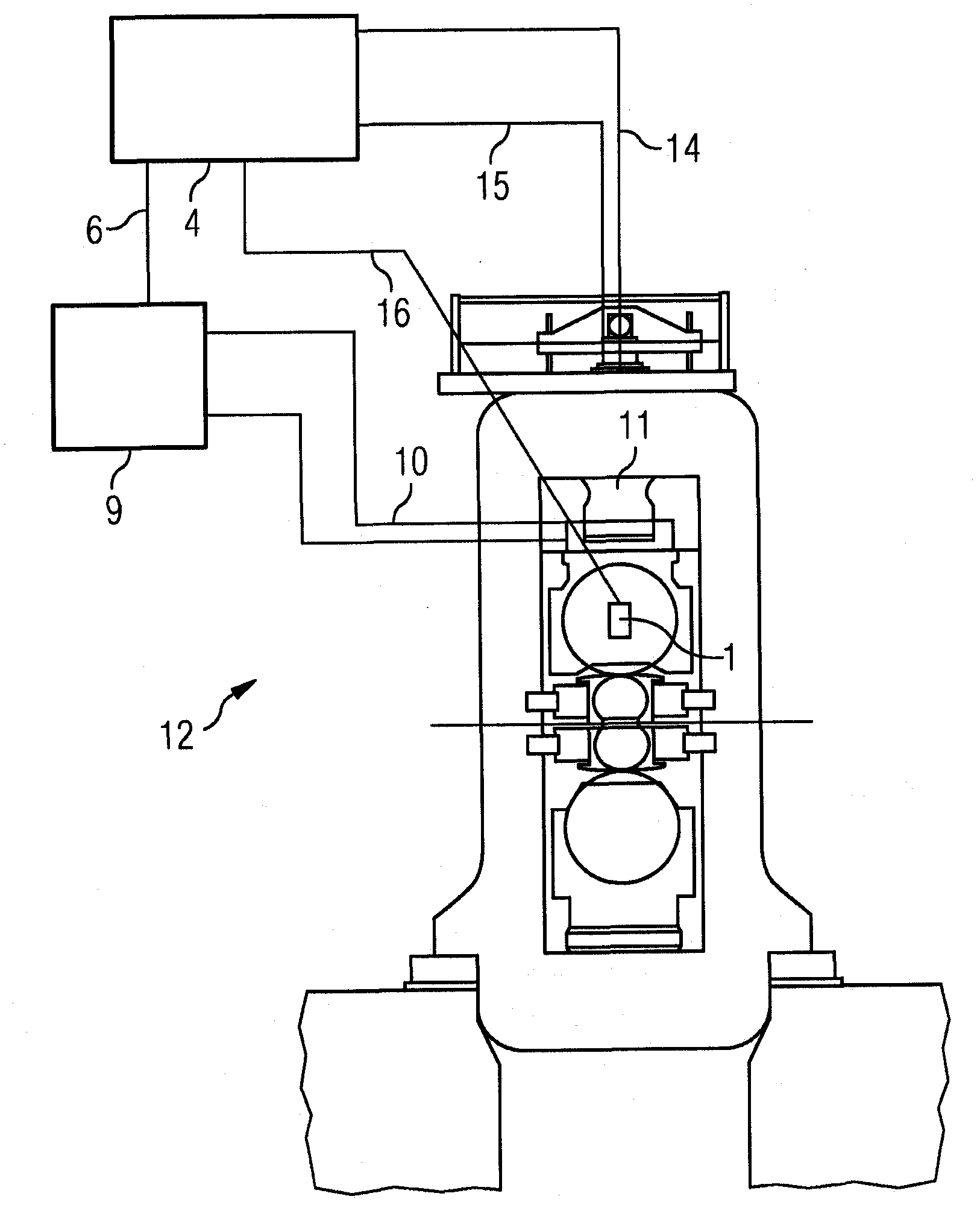 Method and apparatus to suppress vibrations in a rolling mill