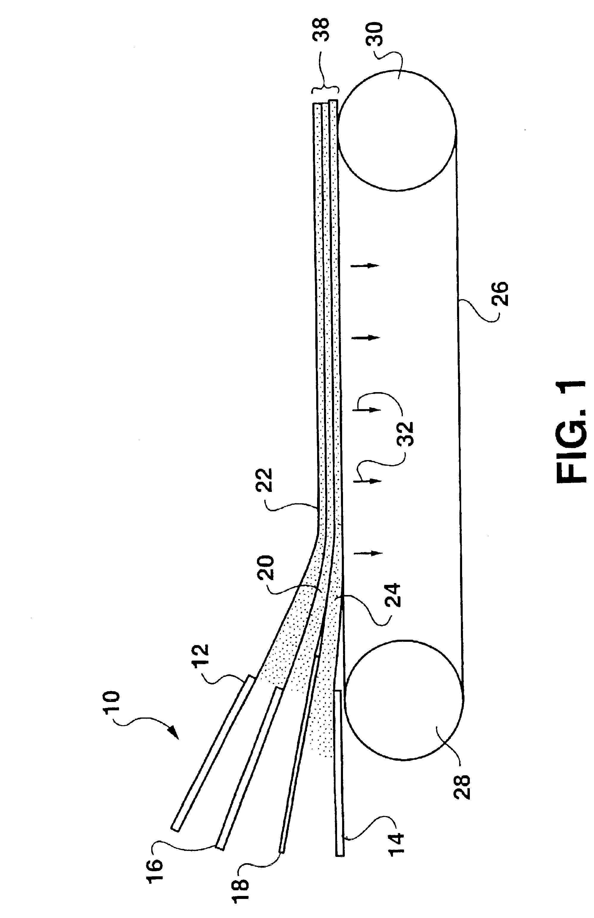 Single ply webs with increased softness having two outer layers and a middle layer