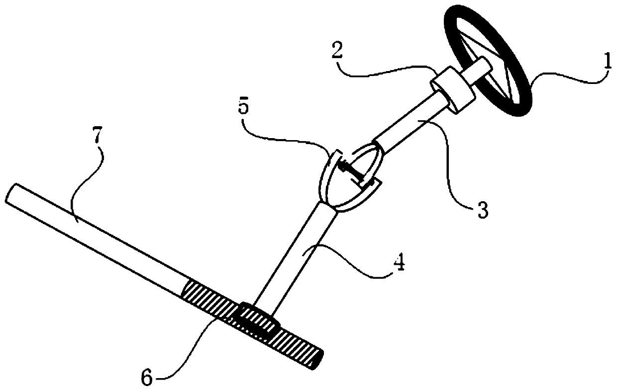 Variable speed ratio steering system based on cross shaft universal joint