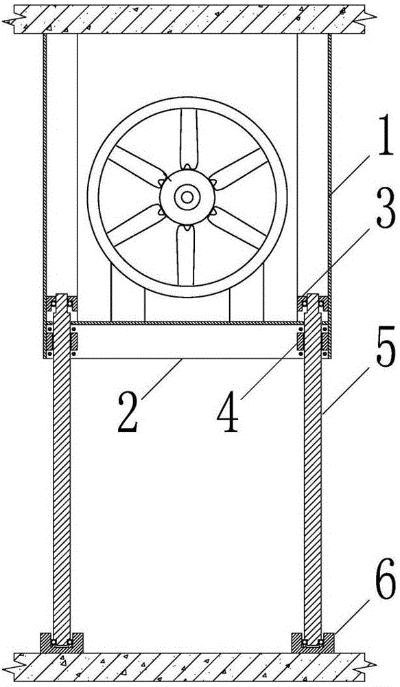 Detachable and easy-maintenance fan hanger and construction method thereof